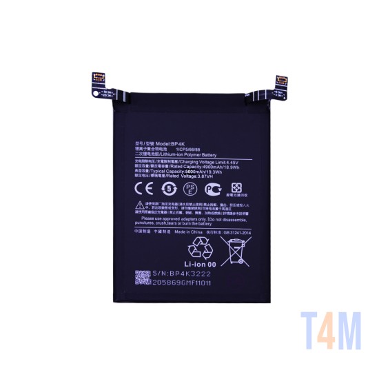 Bateria BP4K para Xiaomi Redmi Note 12 Pro/Poco X5 Pro 5000mAh